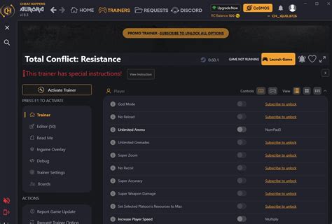 total conflict resistance trainer